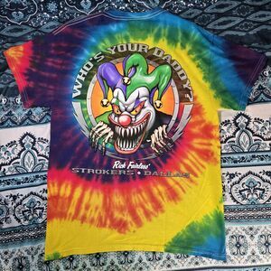 Vintage Who's Your Daddy Rick Fairless Strokers Dallas Tie Dye Shirt Size M
